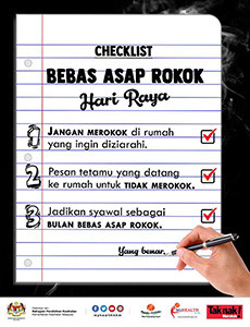 Checklist Bebas Asap Rokok Hari Raya